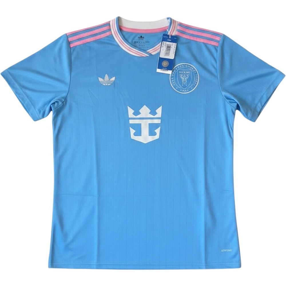Adidas Inter Miami CF Third Jersey Blue Pink XL New Soccer Shirt Royal Caribbean